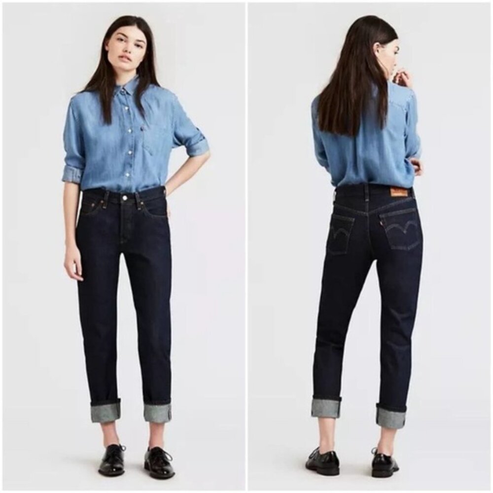 Levi's Women's Straight Leg Jeans - Dark Blue